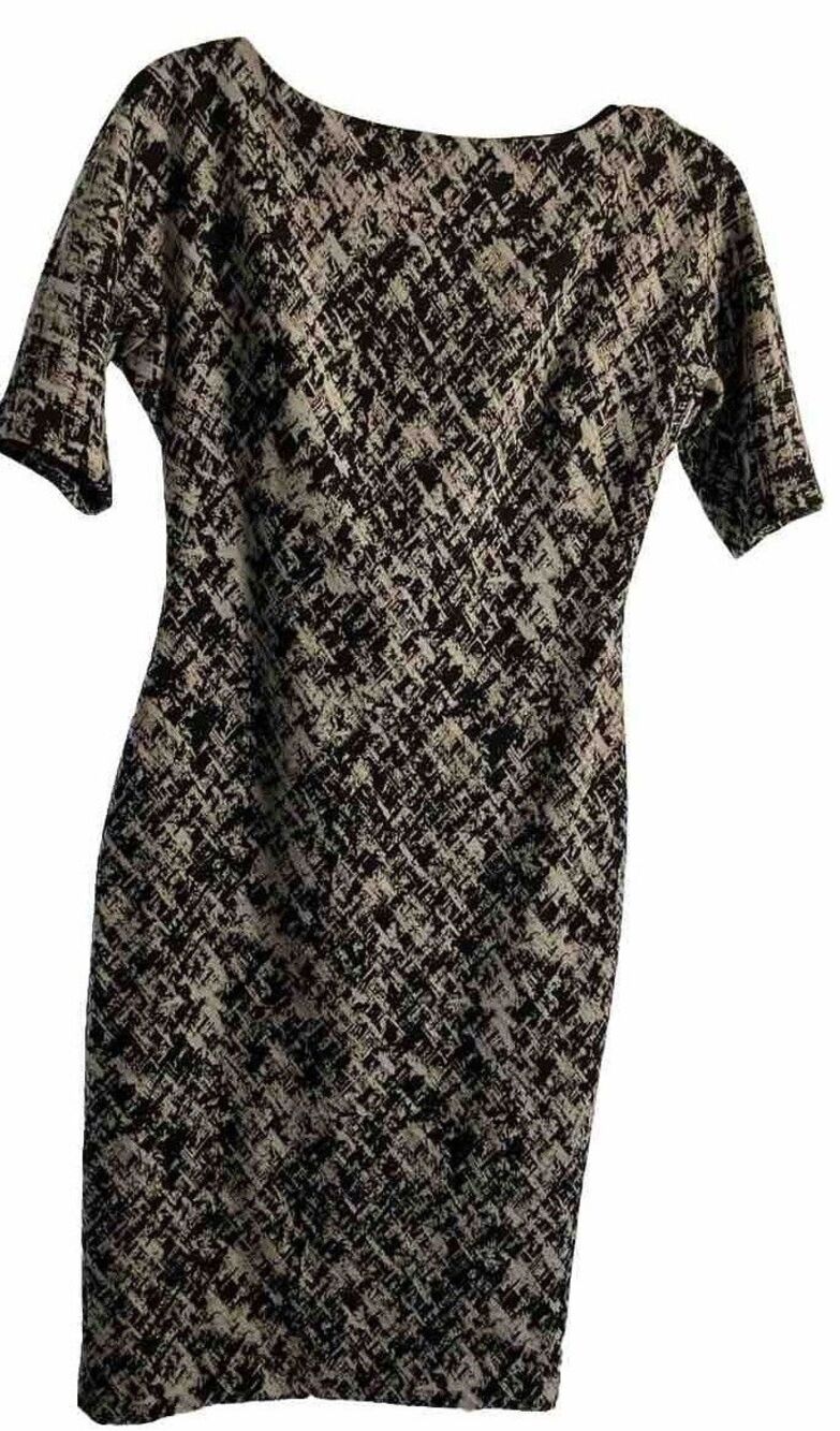 Maggy London Women’s Multicolor Static Print Sheath Dress Size 4 Formal Career